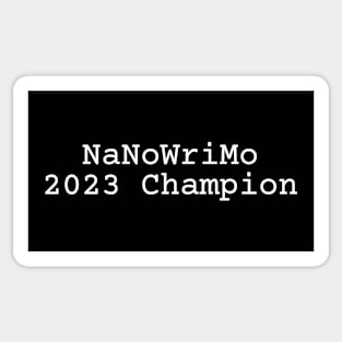 NaNoWriMo 2023 Champion Sticker